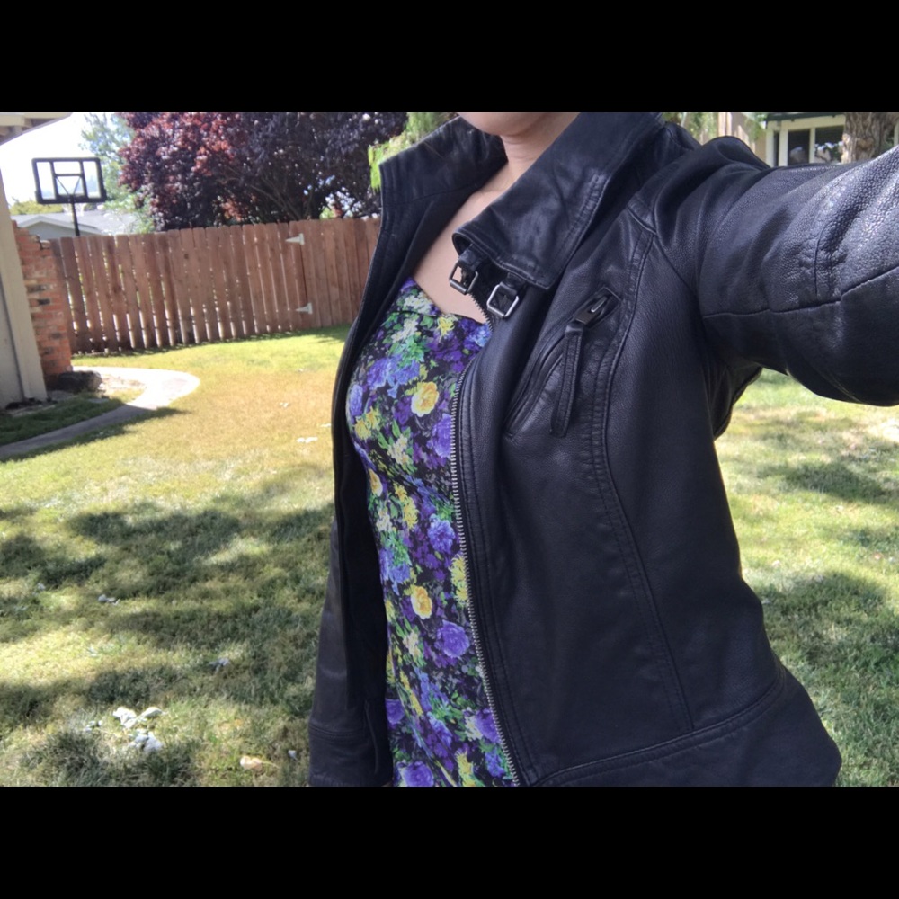 All saints jacket lamb leather